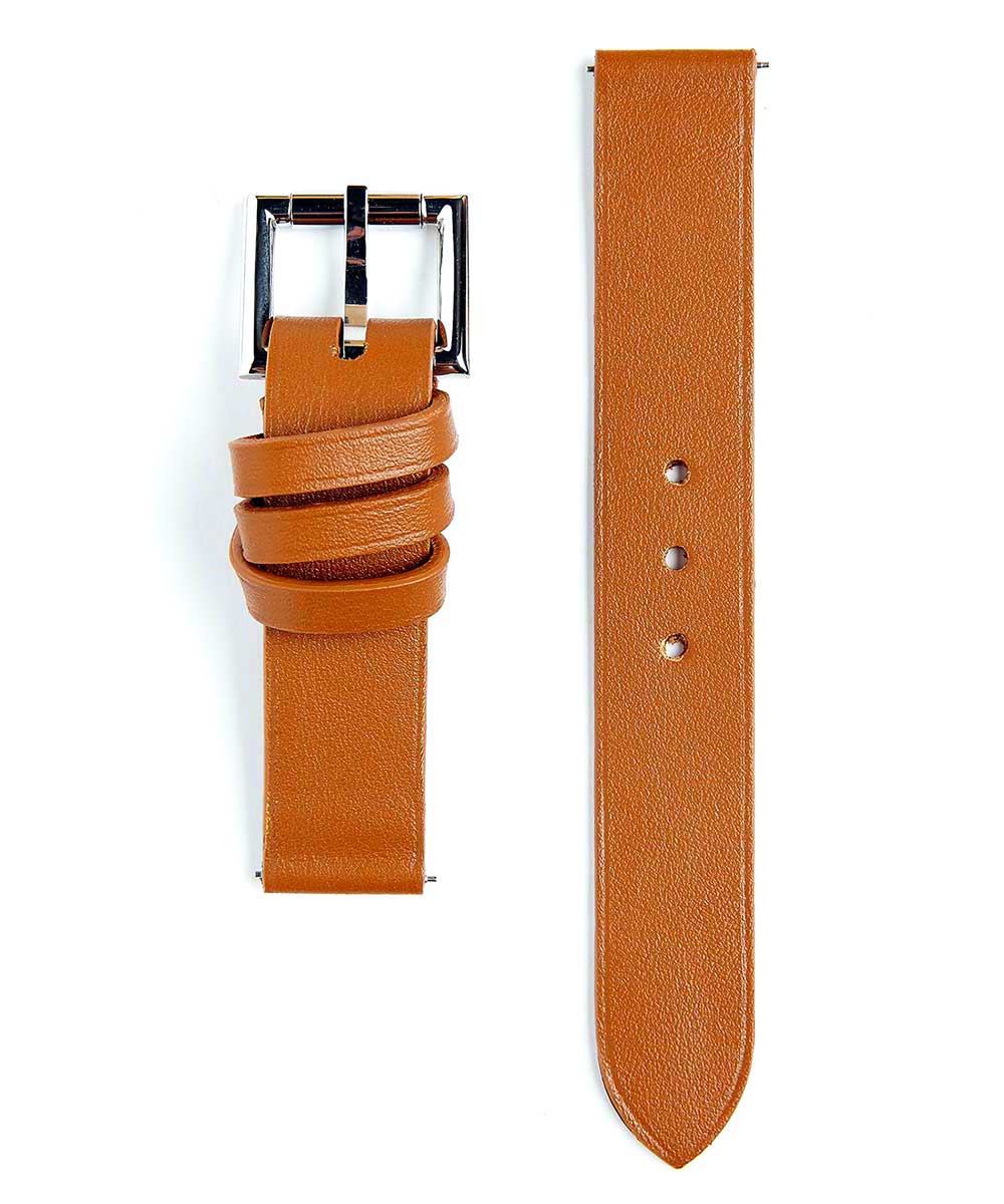 Racer watch band in Honey Calf Leather