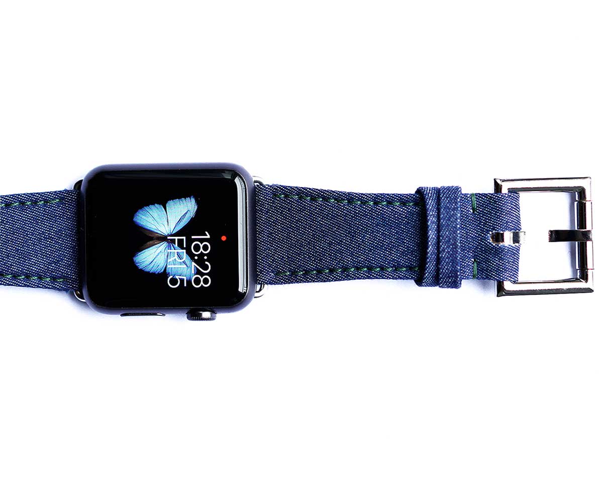 Japanese Denim Strap (Apple Watch All Series) with Fixed Buckle