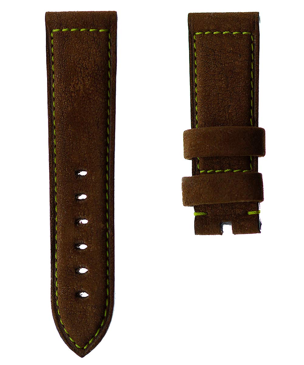 Cigar Antelope Kudu Leather strap for Panerai