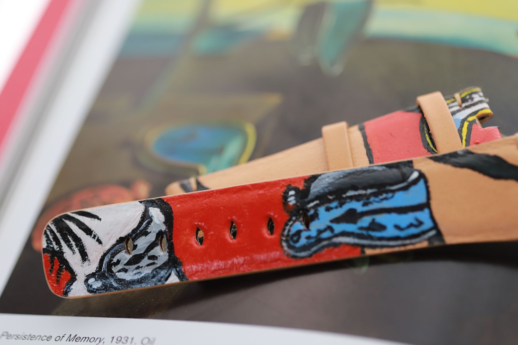 ART Affection: Hand-Painted Band for Apple Watch Inspired by Dali's The Persistence of Memory