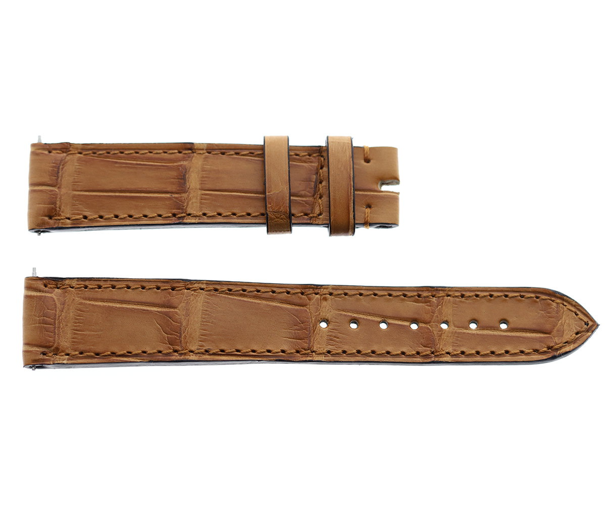 Honey Brown Alligator strap 18mm Jaeger LeCoultre Reverso or General style Timepieces