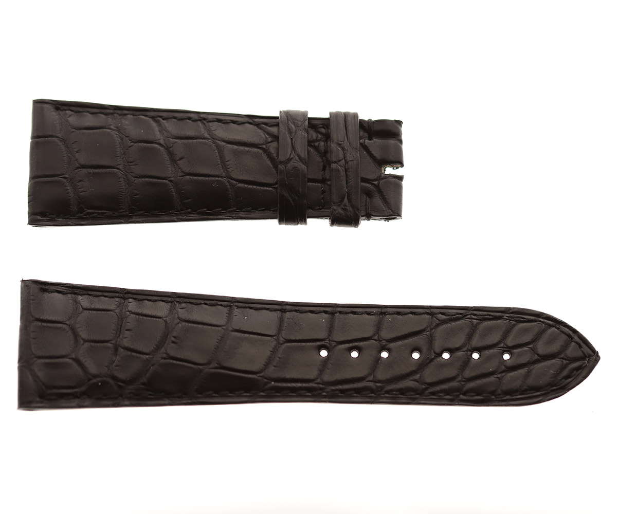 Large Black Alligator leather strap
