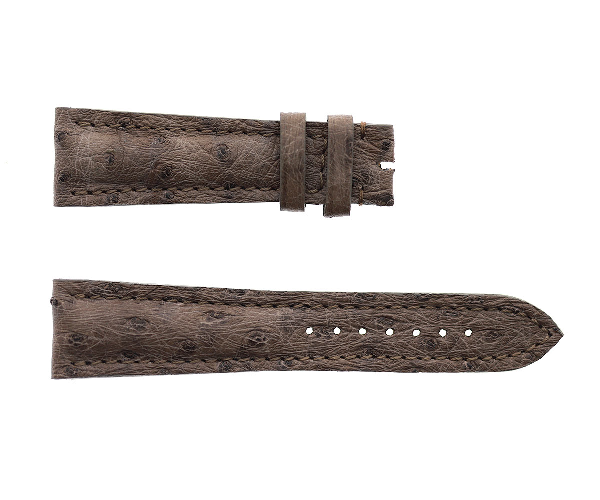 Camouflage Green Exotic Ostrich leather strap 22mm Breitling style