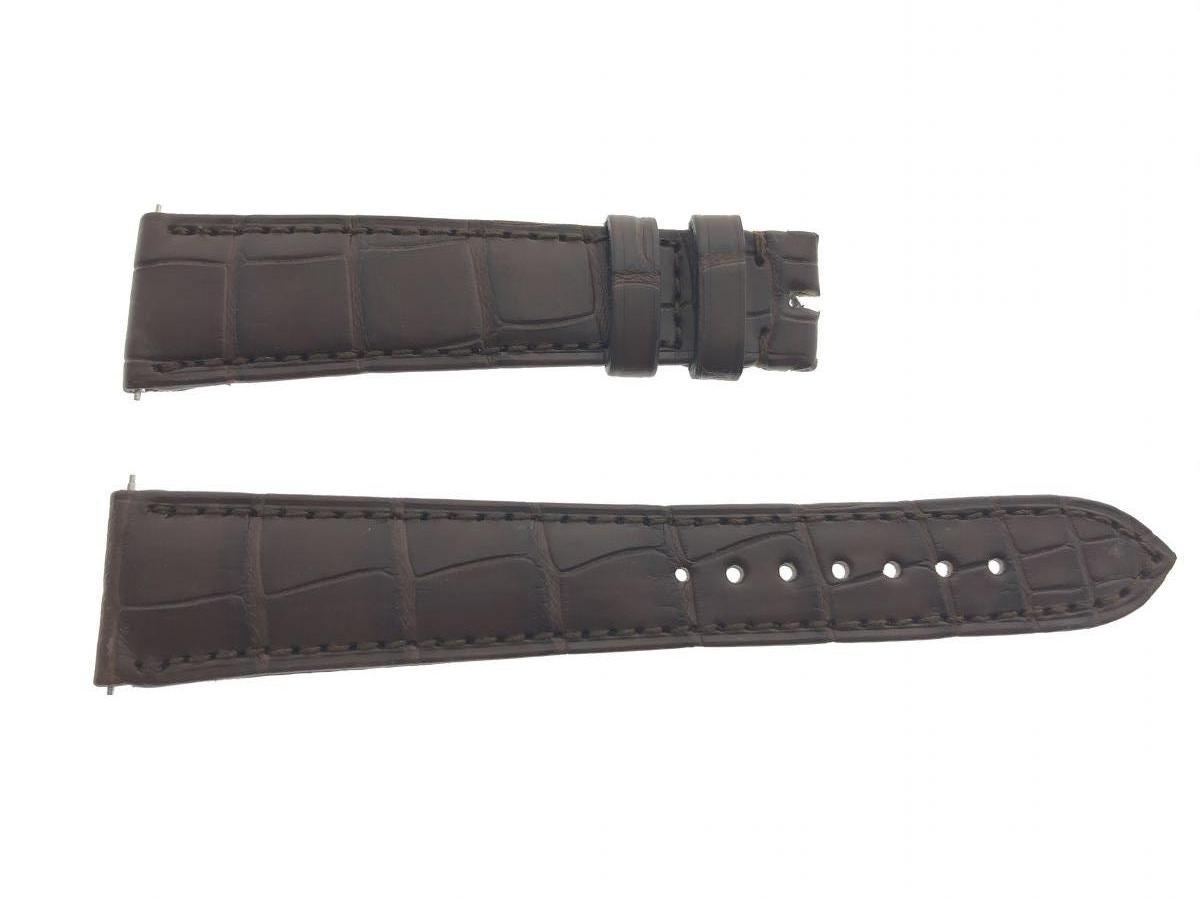 Brown Alligator leather strap 21mm Rolex Oyster style