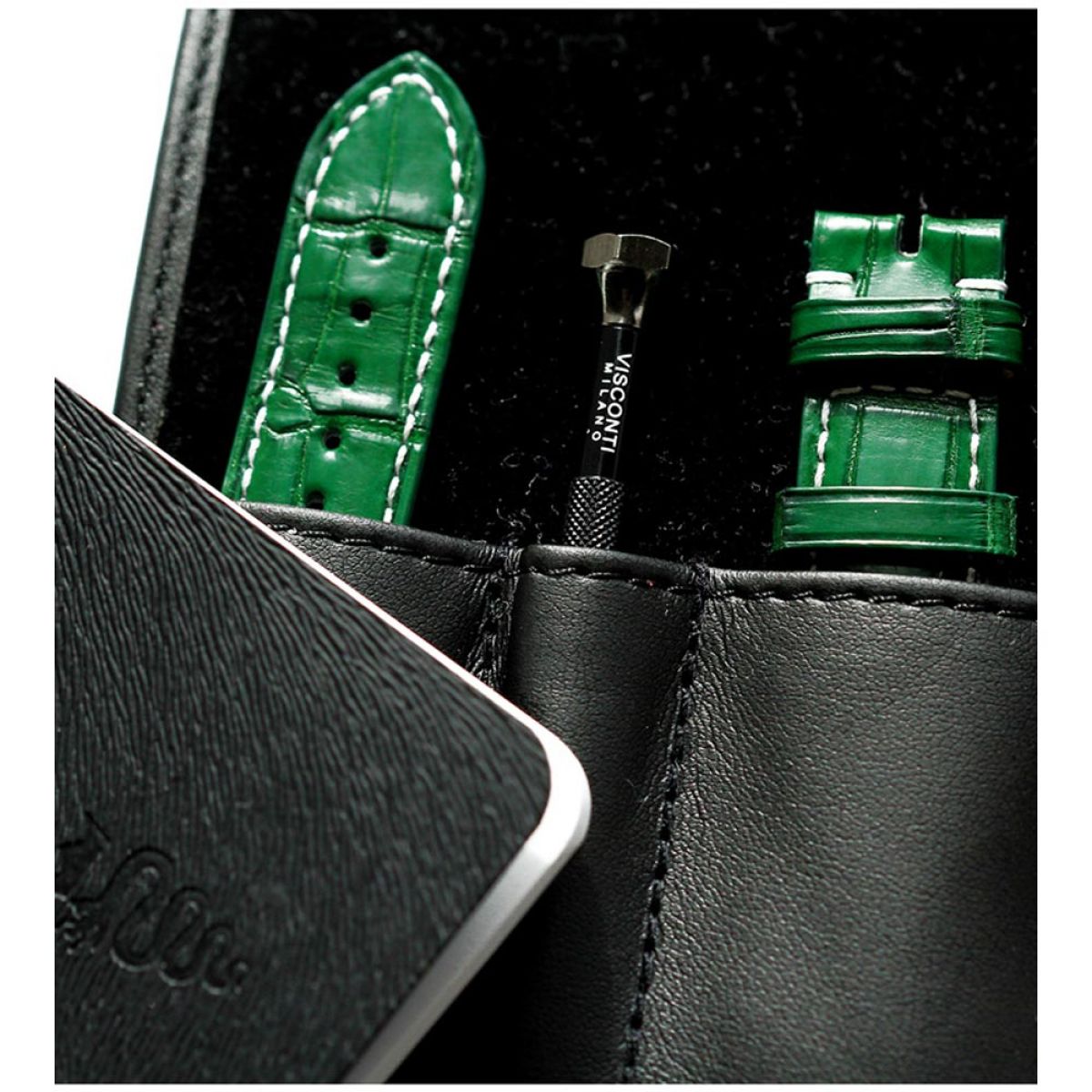 Emerald Green Alligator leather Custom strap