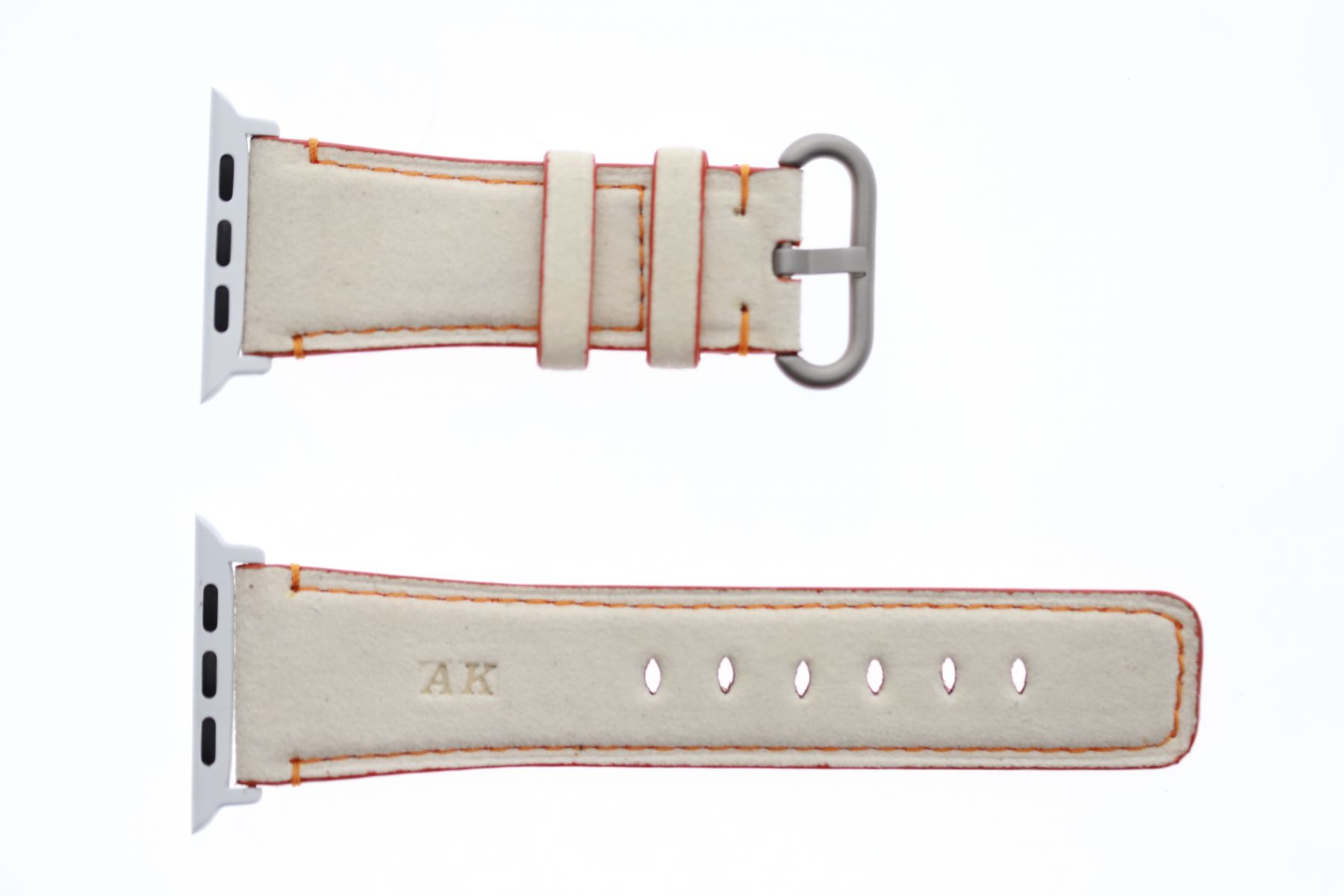 Vanilla White Alcantara strap (Apple Watch All Series)