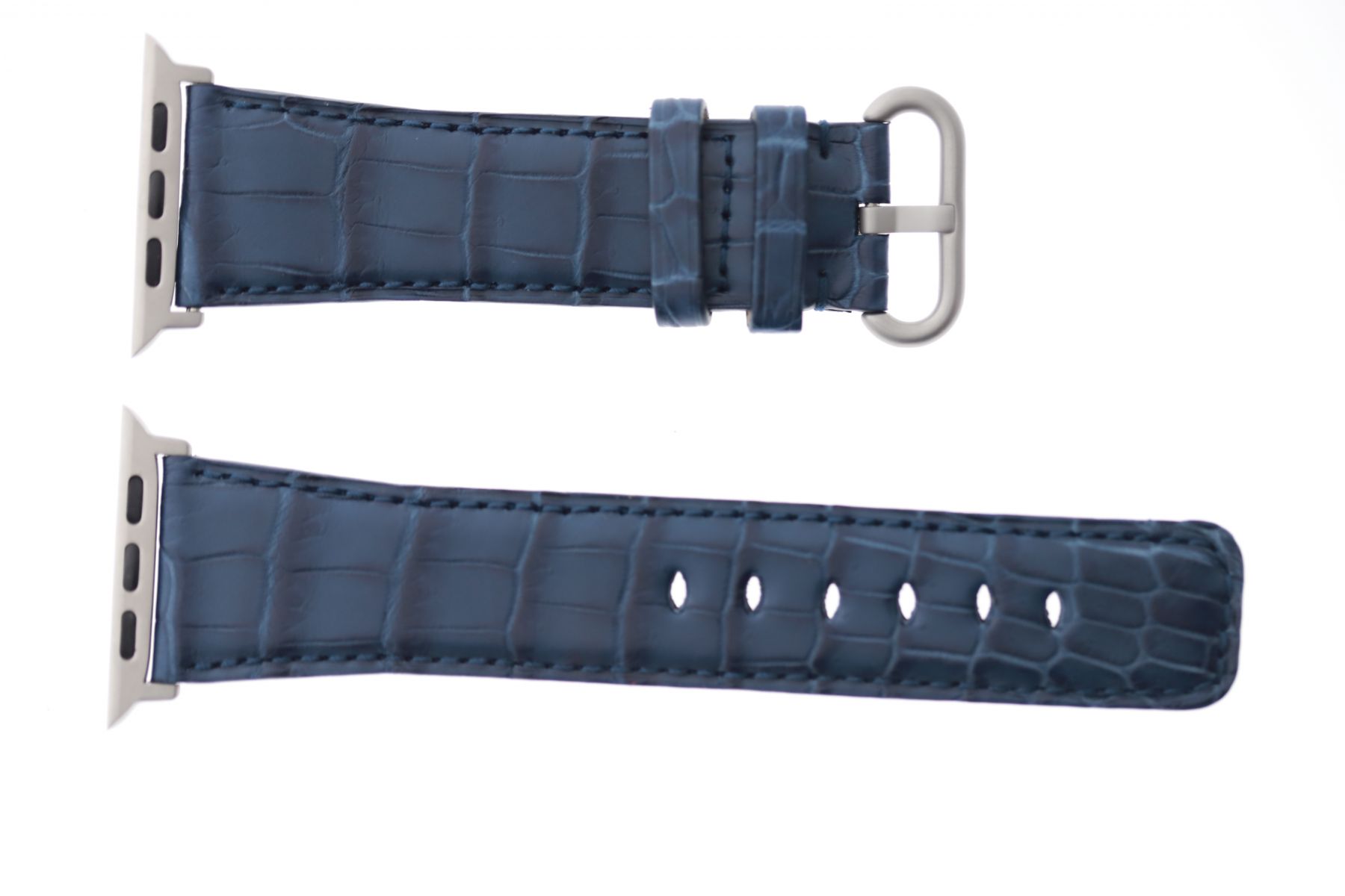 Blue Jeans Alligator leather Strap (Apple Watch All Series)