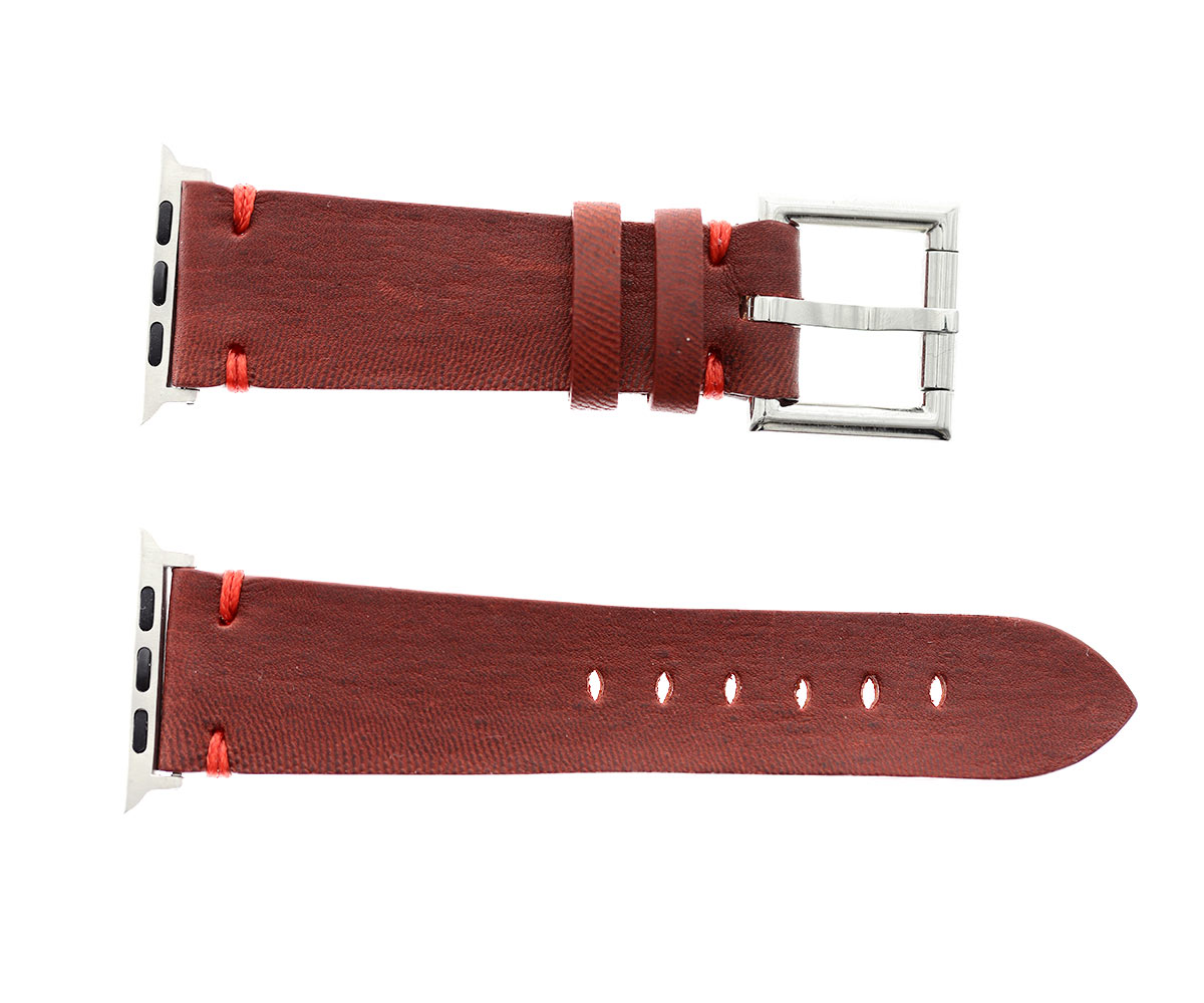 Bordeaux Kangaroo leather strap (Apple Watch All Series)