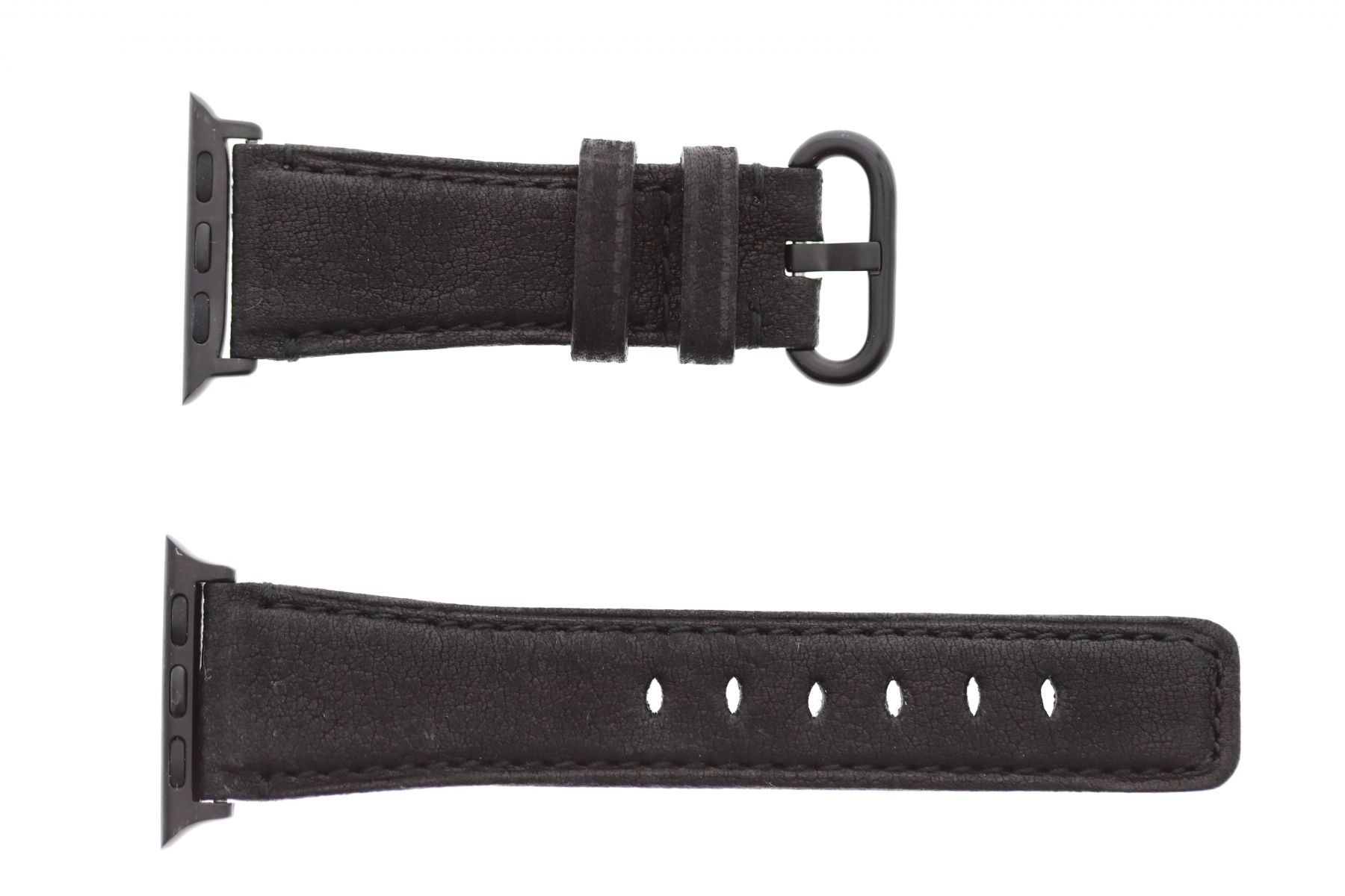 Black Kudu Antelope Reverse Leather strap (Apple Watch All Series)