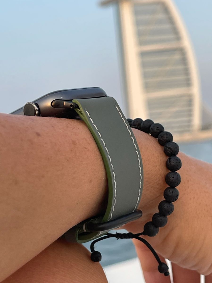 Recycled Rubber Strap (Apple Watch All Series) / MILANO GREY