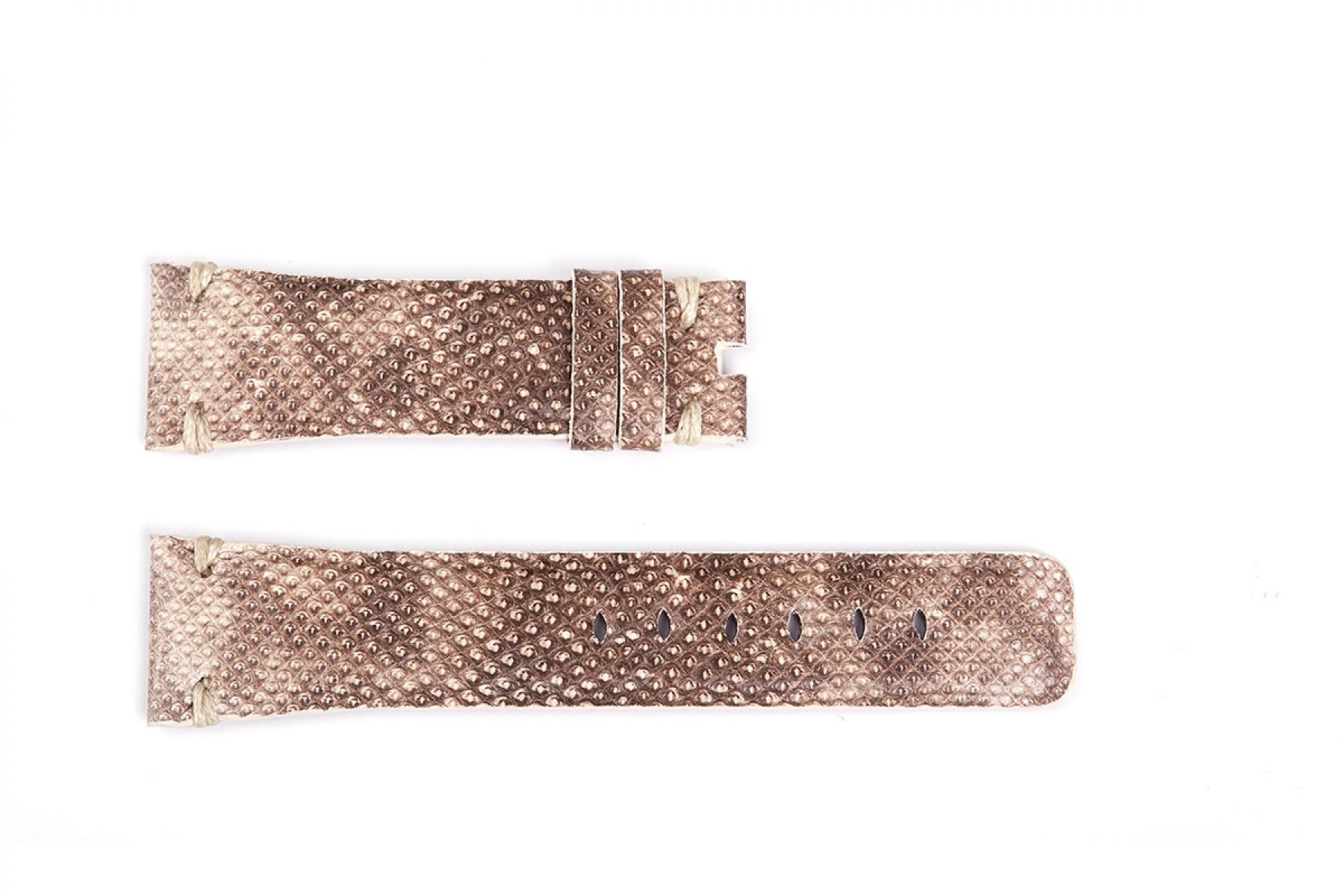 Karung Snake leather Strap (Apple Watch All Series) / BEIGE CAMOUFLAGE