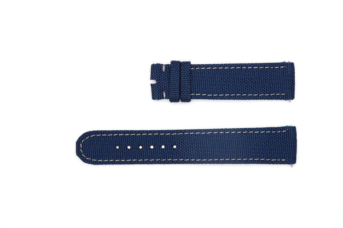Blue Cordura strap 19mm Grand Seiko style