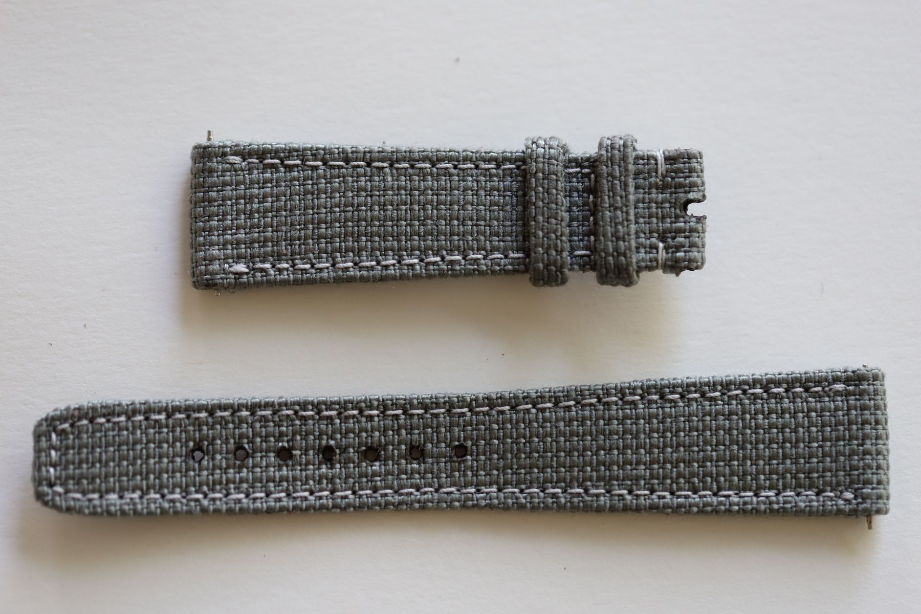 Grey Cordura strap 20mm A.Lange and Sohne style