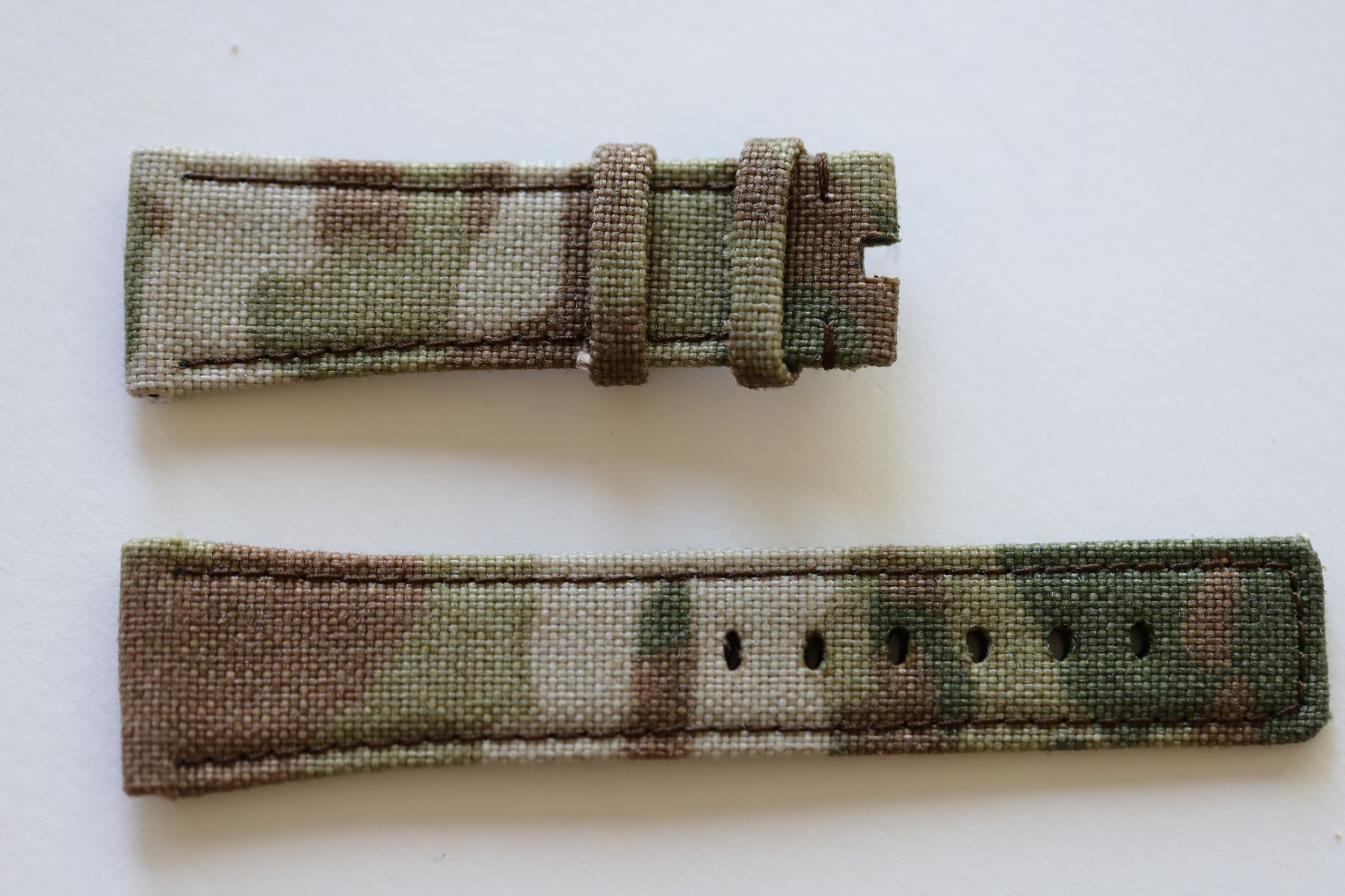 Green Army Camouflage Cordura® Panerai style strap