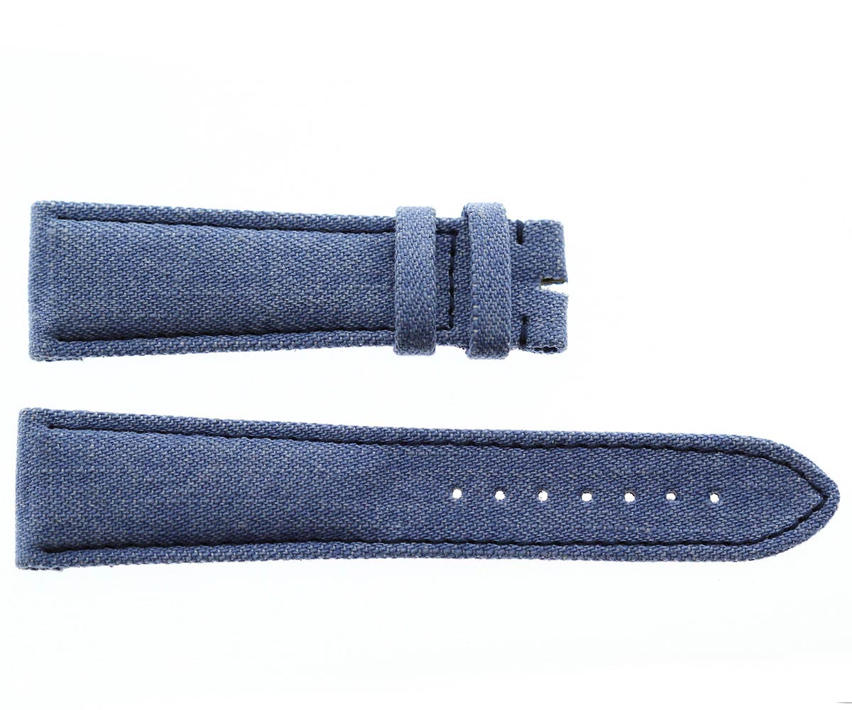 Japanese Denim Watch strap 22mm / Franck Muller style / Violet Stitching