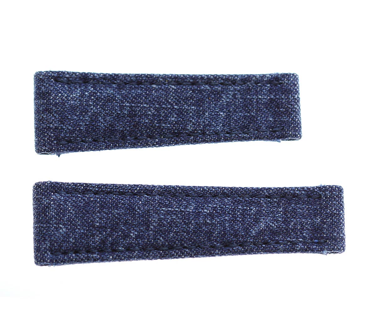 Japanese Denim strap Rolex Daytona style 20mm / Blue stitching