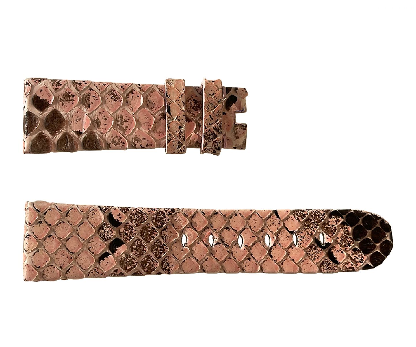 Pink Python Leather Strap 16mm, 18mm, 19mm, 20mm, 21mm, 22mm General style