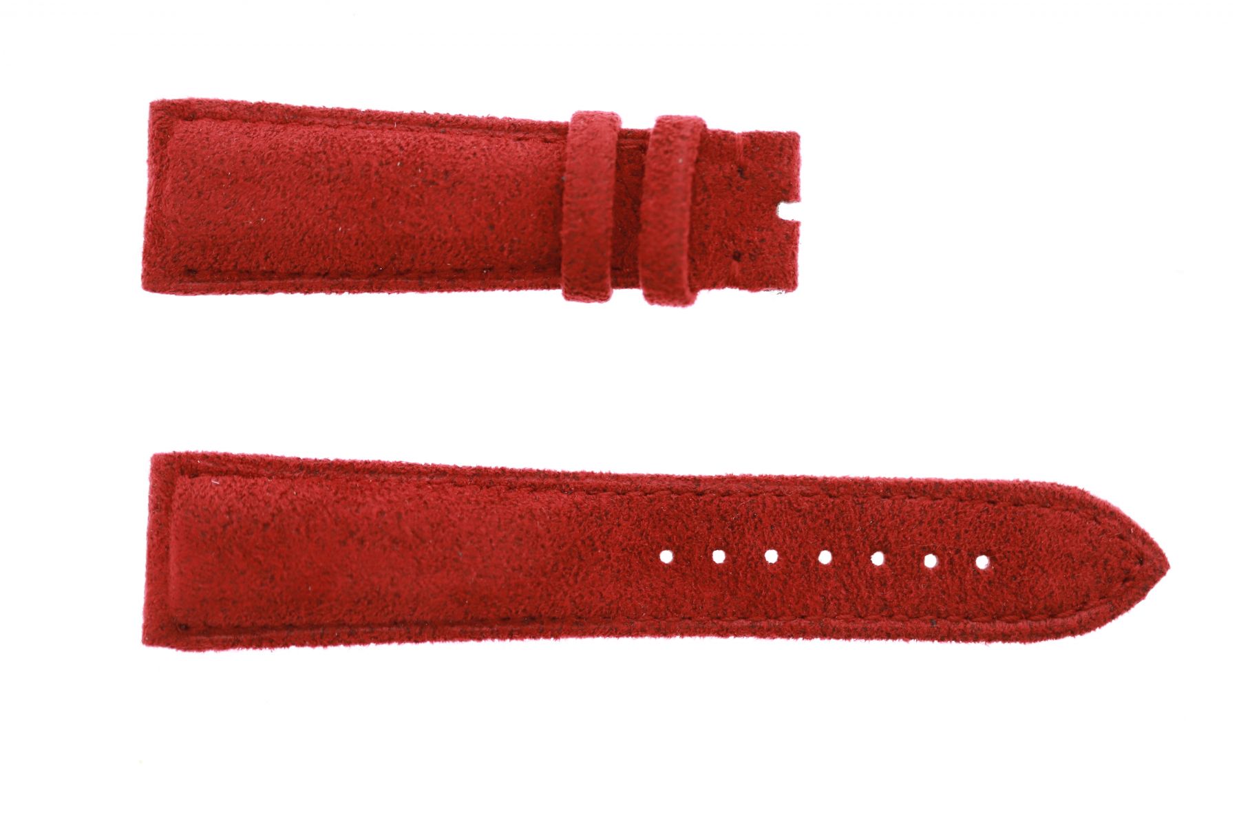 Paris Rouge Red Alcantara strap 22mm Franck Muller Casablanca style