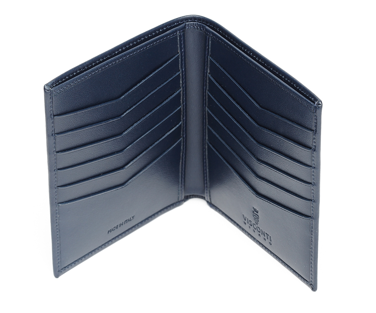 Twelve Cards Wallet in Superior Quality Calf leather