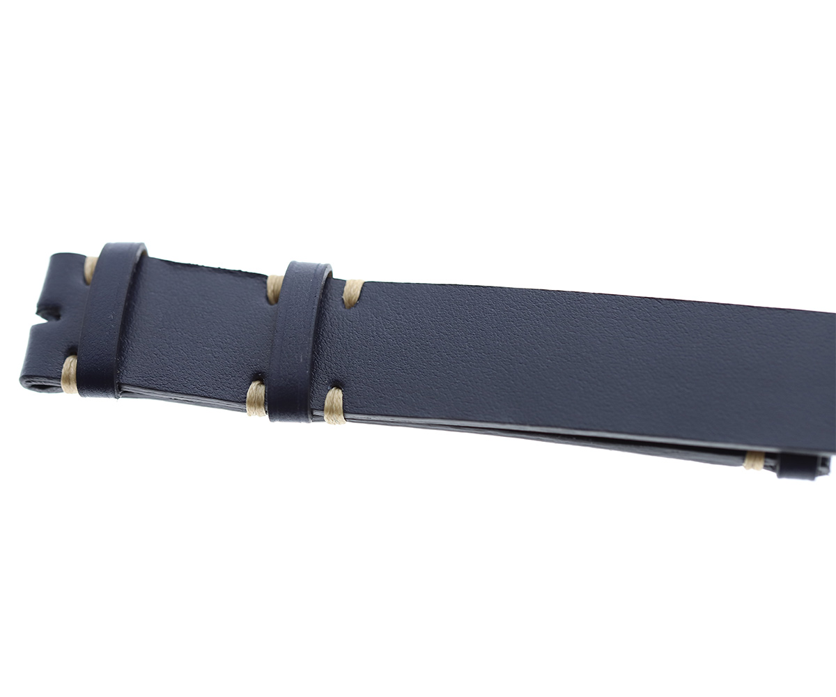 NATO custom wrist watch band 20mm or 22mm in Blue Italian calf leather
