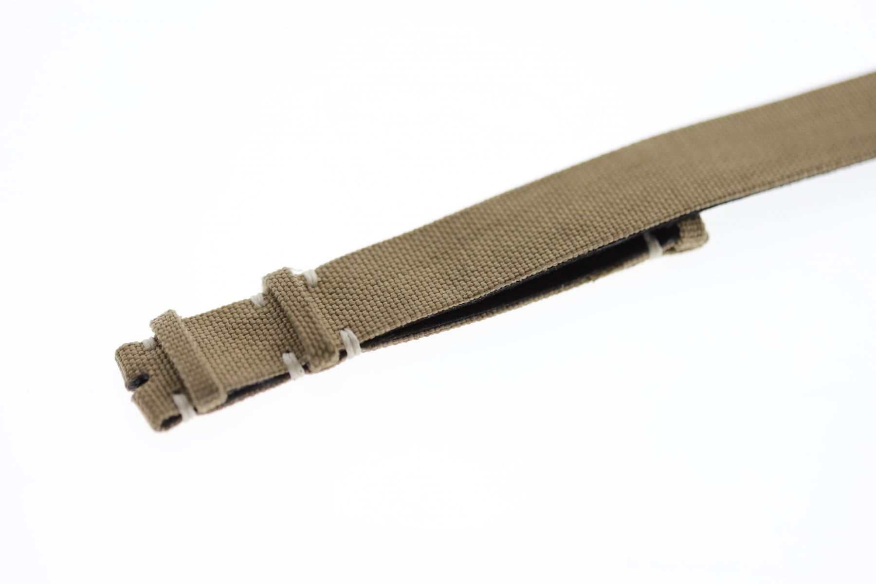 NATO custom wrist watch band 20mm or 22mm in Green Khaki Cordura