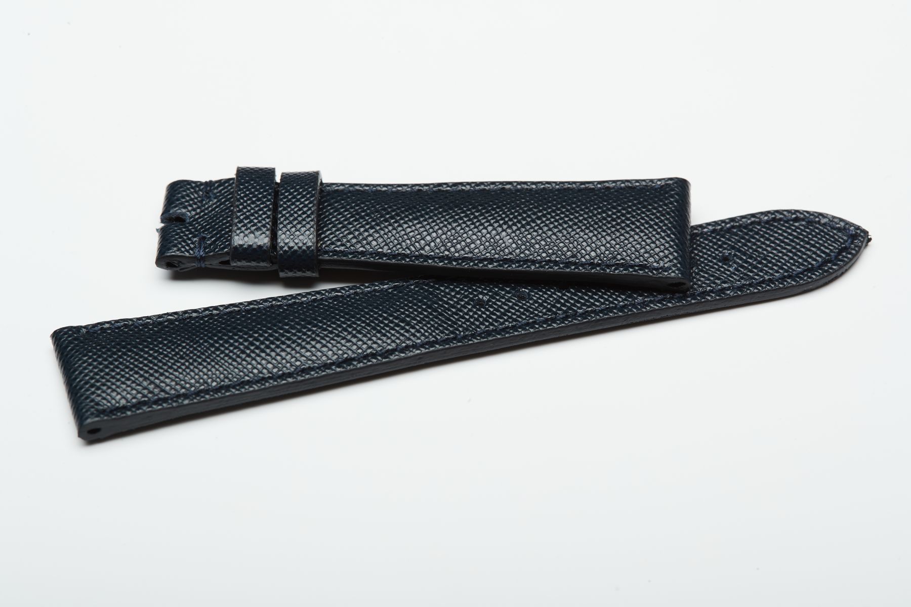 NJ223 Navy Blue Saffiano leather Classic strap