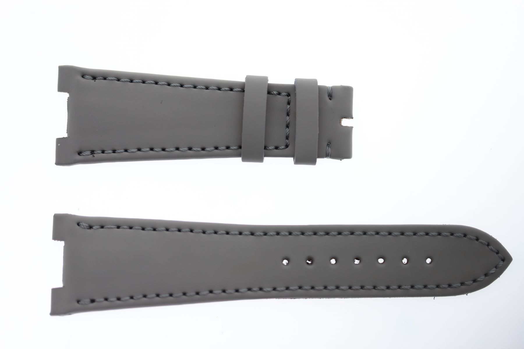 Xanadu Light Grey Vegan Leather Patek Philippe Nautilus style watch strap 25mm