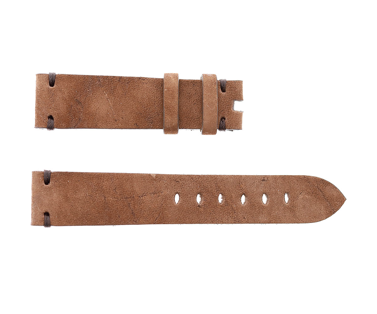 Cigar Brown Kudu Reverse Antelope leather strap 20mm Tudor Black Bay style