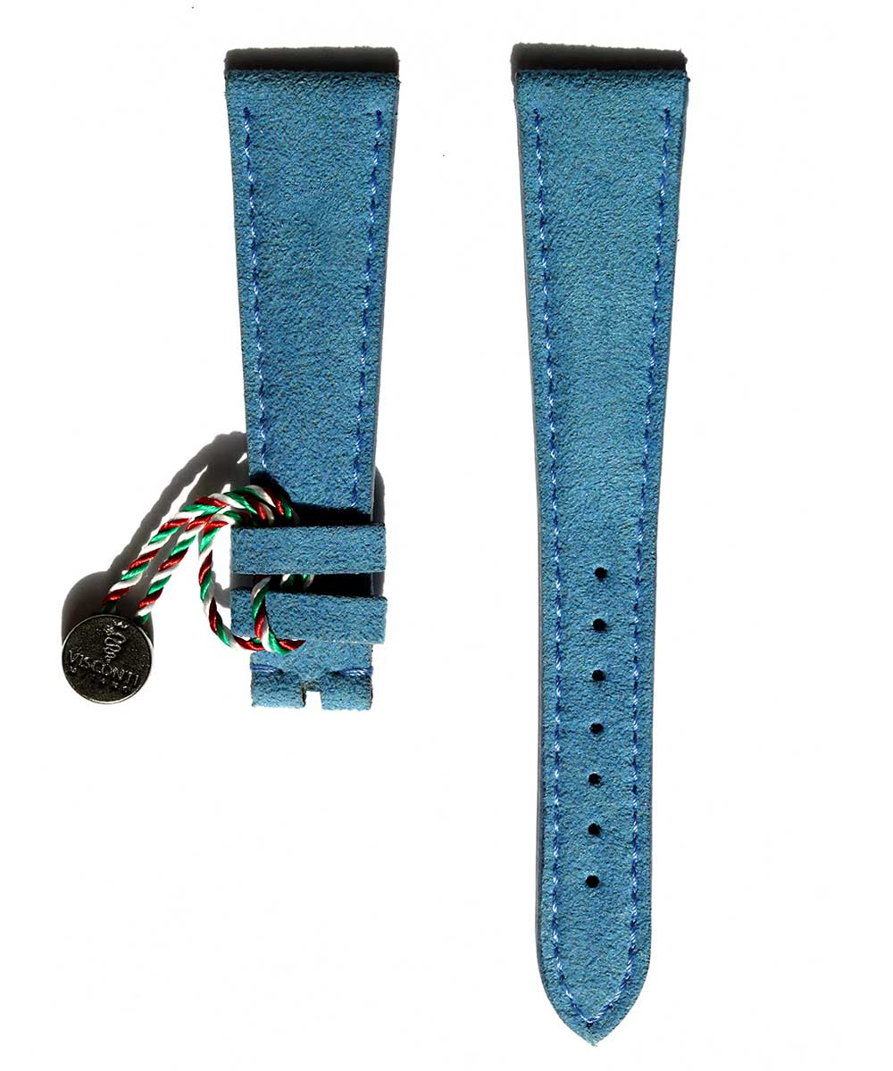 N16-V Blue Jeans Alcantara® strap 20mm 21mm. Vegan style