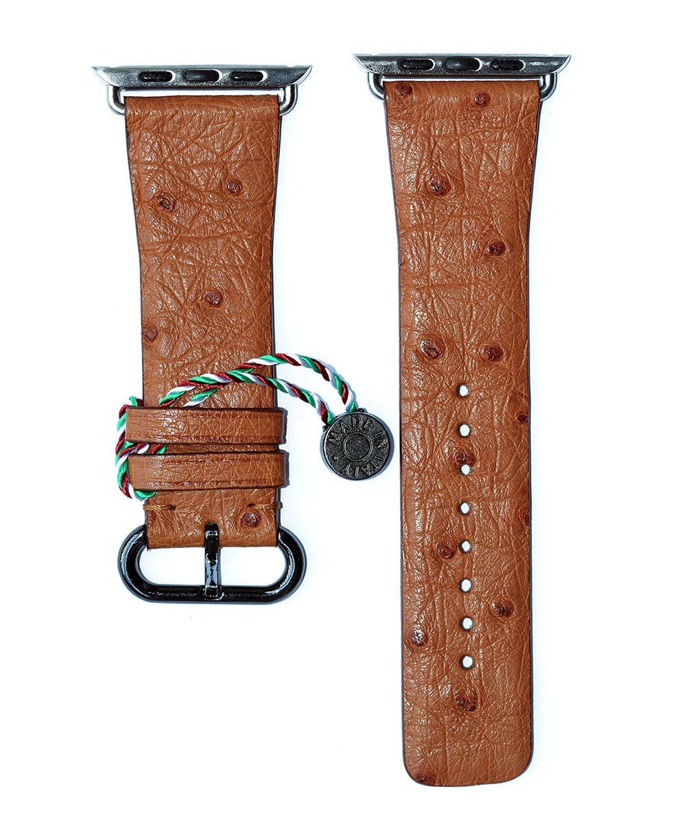 Beige Ostrich Apple Watch Strap 44mm, 42mm