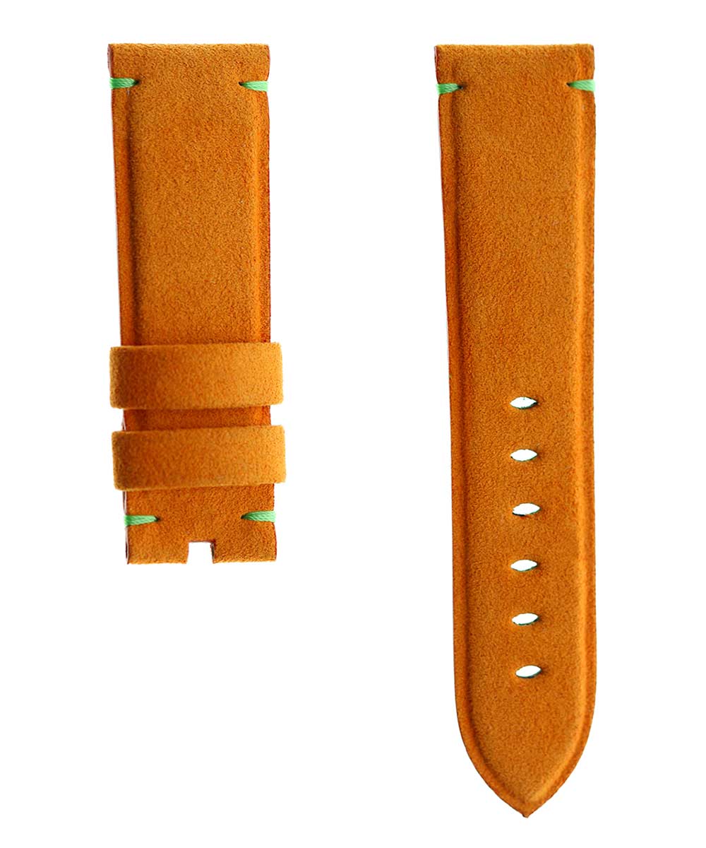 Orange Alcantara® Panerai style strap