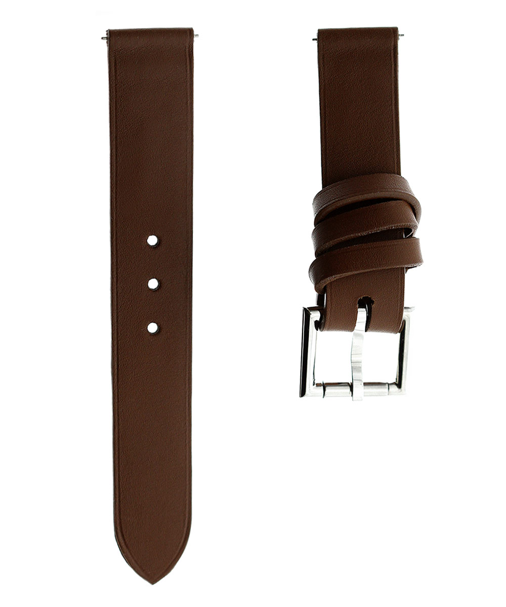 Racer watch band 20mm in Cappuccino Calf Leather