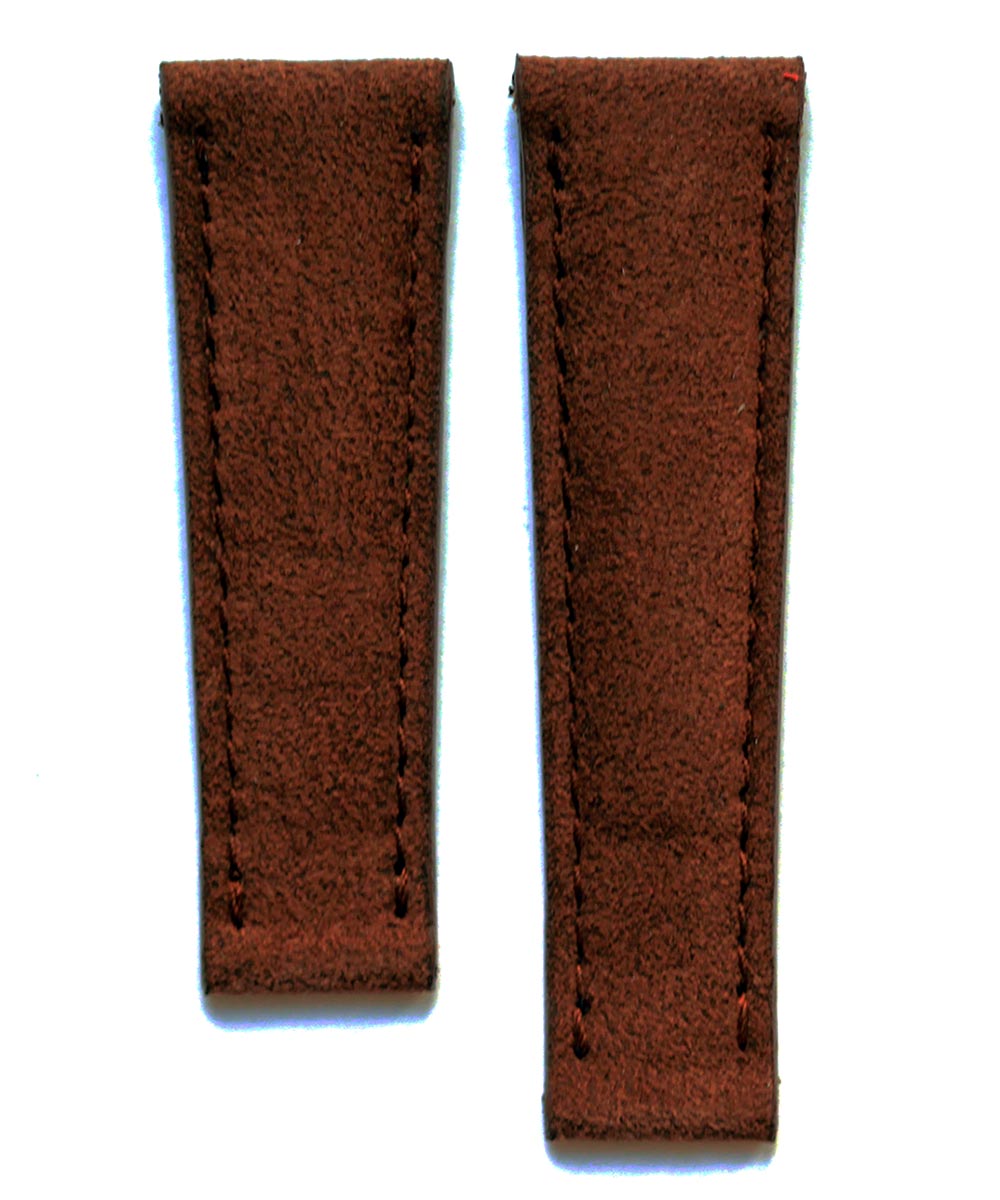 Cappuccino Brown Alcantara® strap 20mm Rolex Daytona style