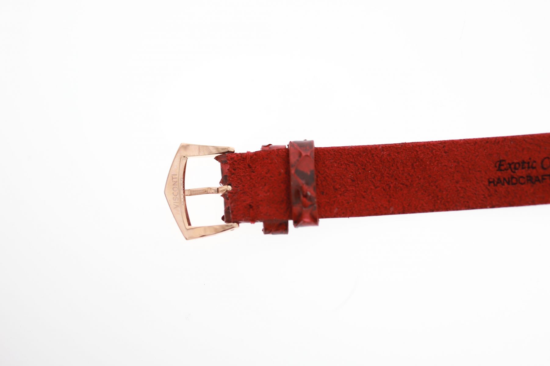 Red Python Double • Exotic Leather Bracelet