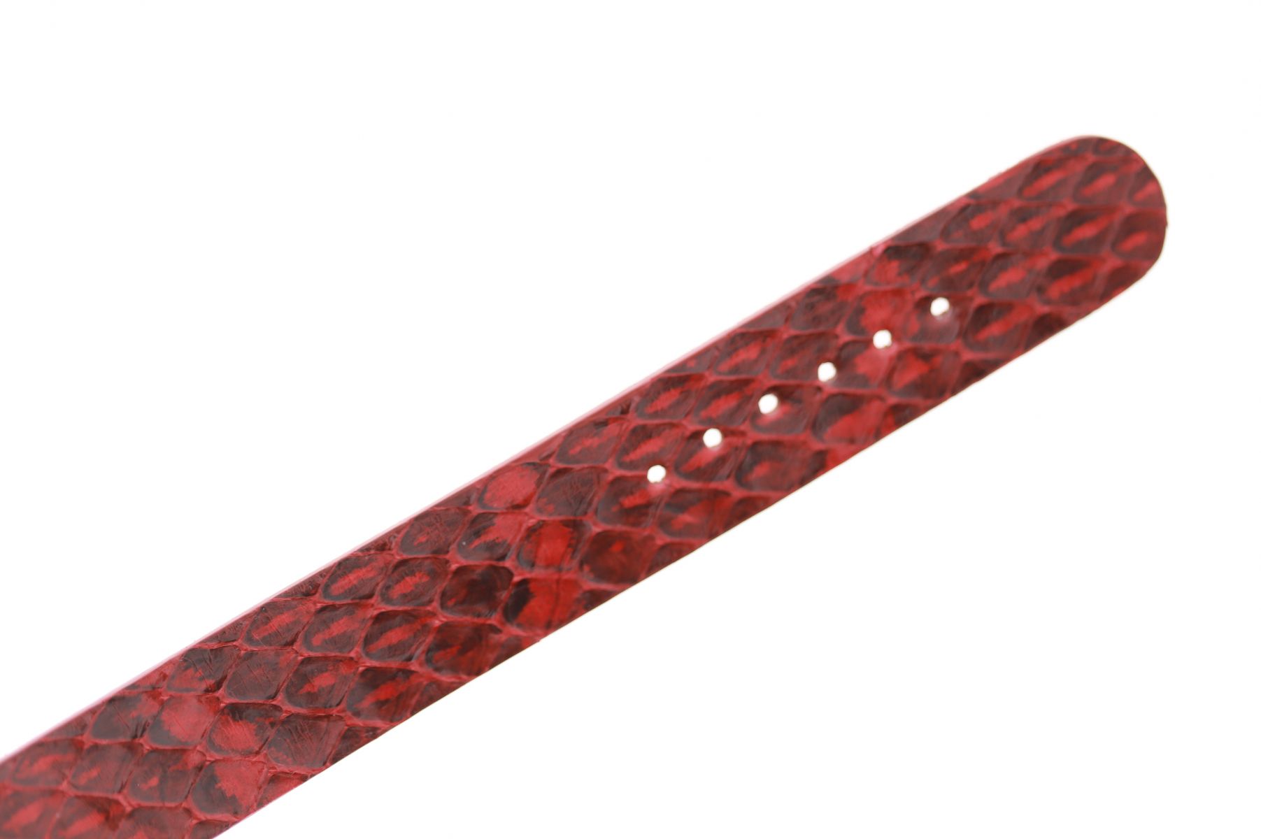 Red Python Double • Exotic Leather Bracelet