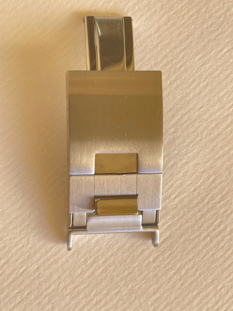 High Grade Stainless Steel Deployment Clasp 16mm, 18mm. Silver Metal Color