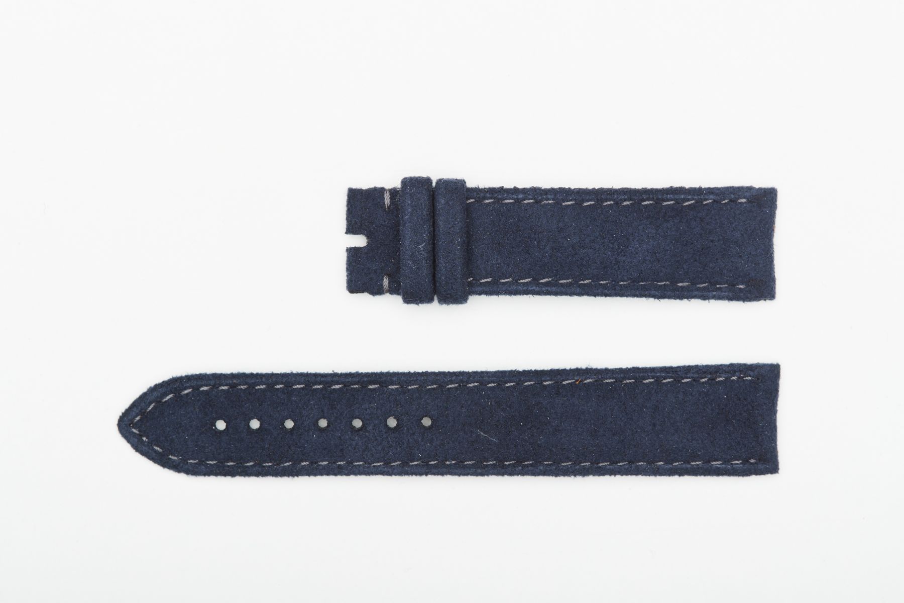 Blue Alcantara strap 19mm Grand Seiko style