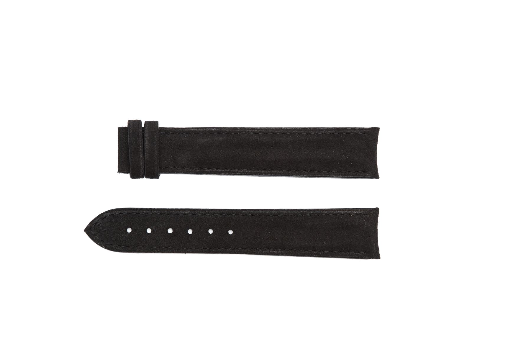 Onyx Black Alcantara® strap 20mm for Omega Speedmaster ' 57 clasp