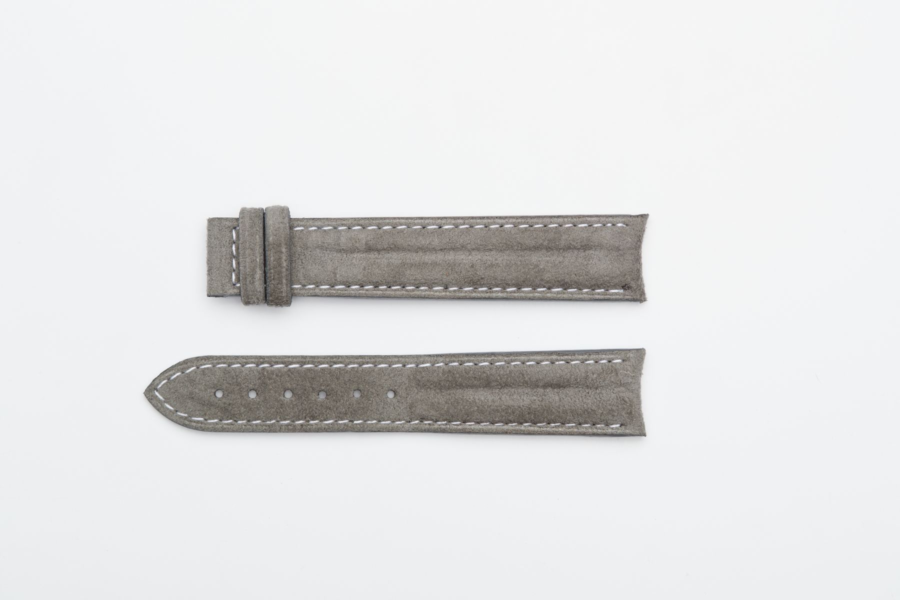Silver Grey Alcantara® strap 20mm for Omega Speedmaster ' 57 clasp