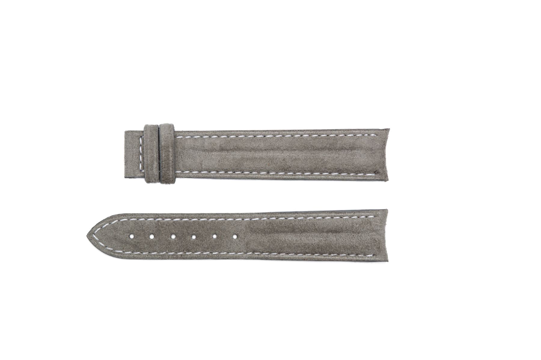 Silver Grey Alcantara® strap 20mm for Omega Speedmaster ' 57 clasp