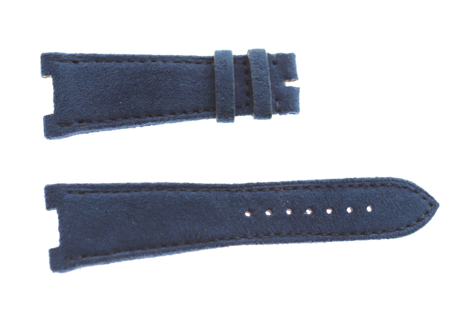 Navy Blue Alcantara Patek Philippe Nautilus style watch strap 25mm