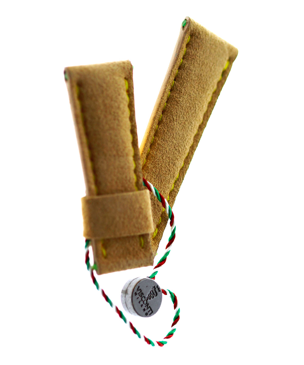 N2 Yellow Gold Alcantara strap 20mm Rolex Daytona style