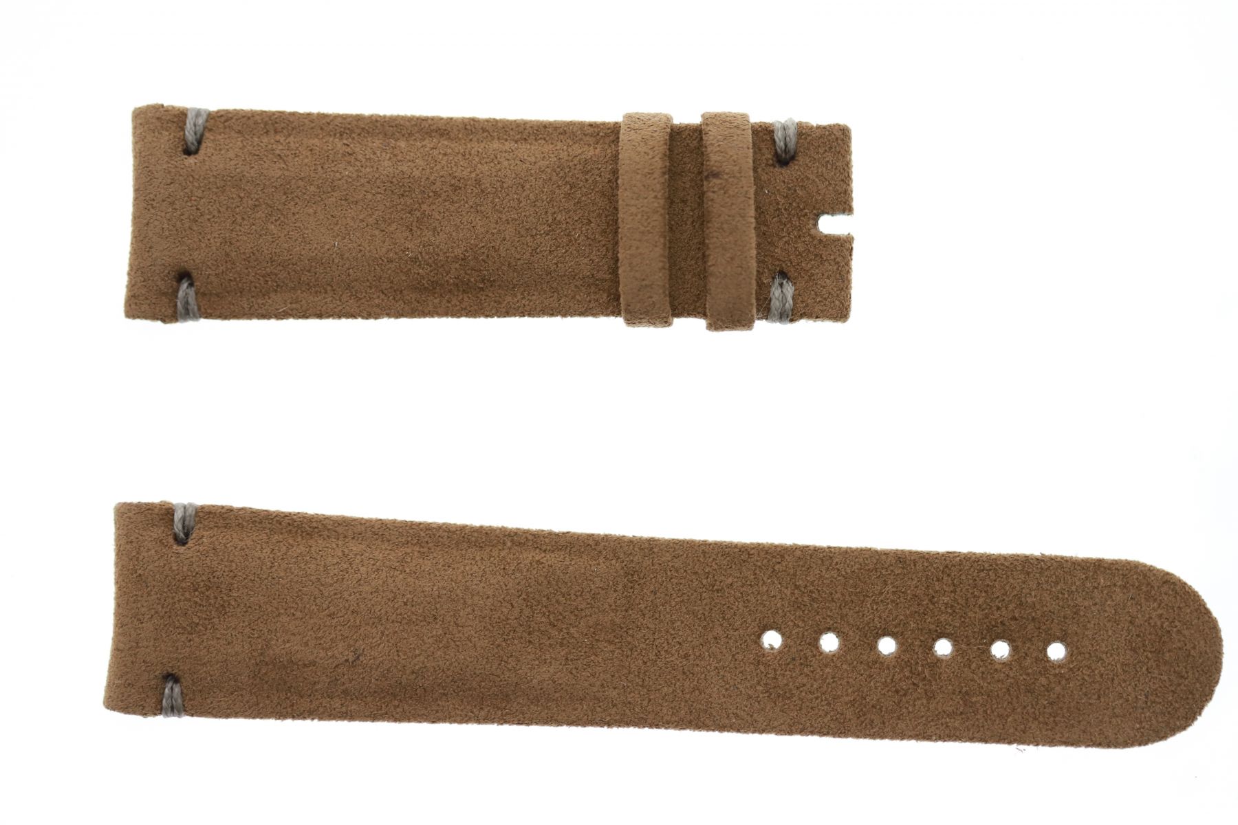Custom Strap 22mm For	Grand Seiko in Sand Beige Italian Alcantara