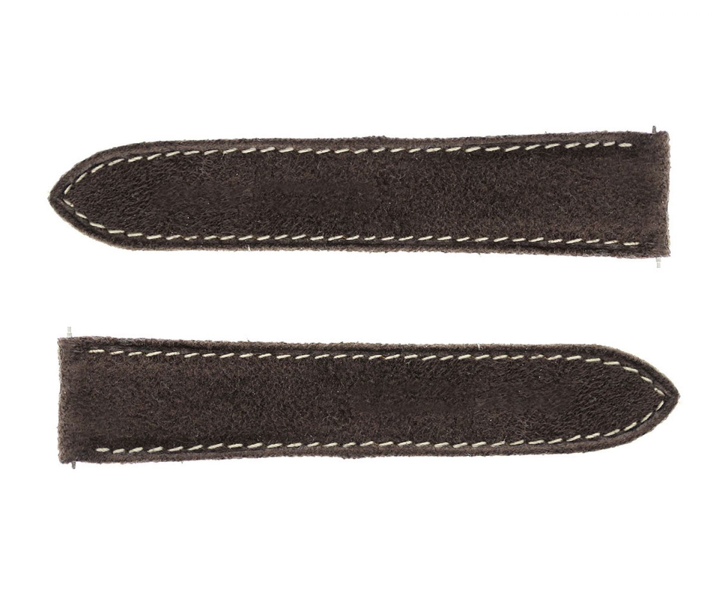 BESPOKE Cartier Tank SOLO strap 22mm in Brown Alcantara / for Deployment clasp