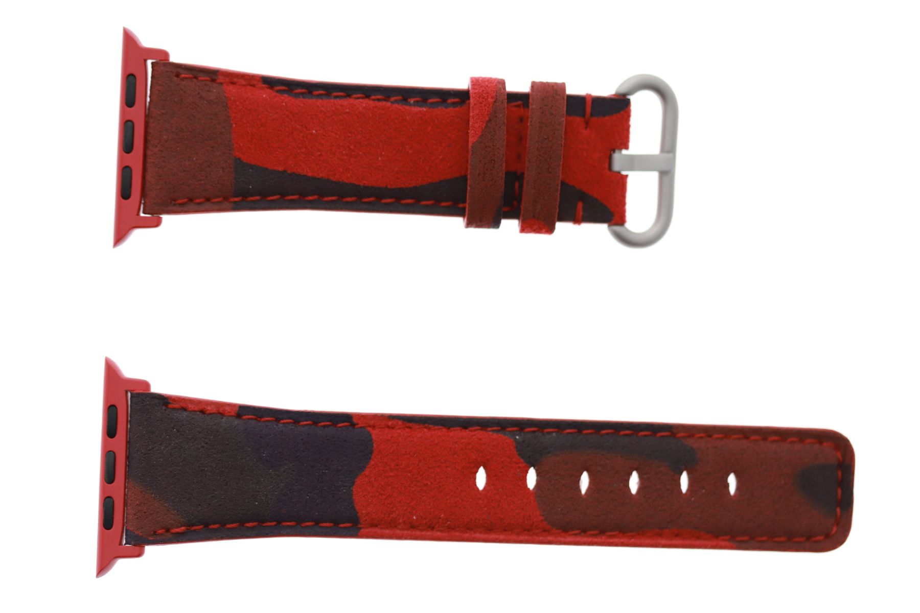 Original Alcantara strap (Apple Watch All Series) / RED FLAME ACAPULCO CAMOUFLAGE
