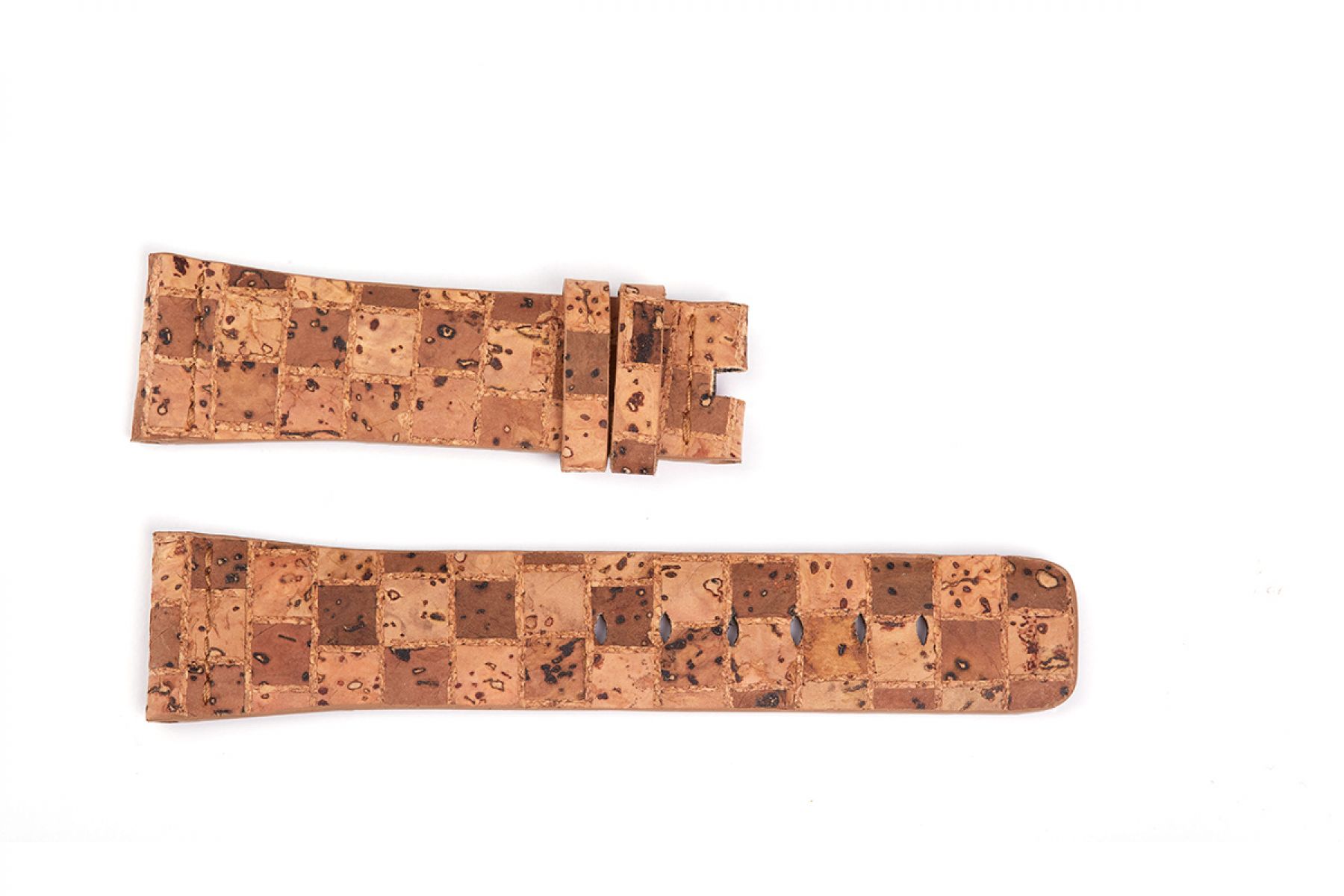 Natural Cork strap Strap (Apple Watch All Series) / BEIGE CHESS