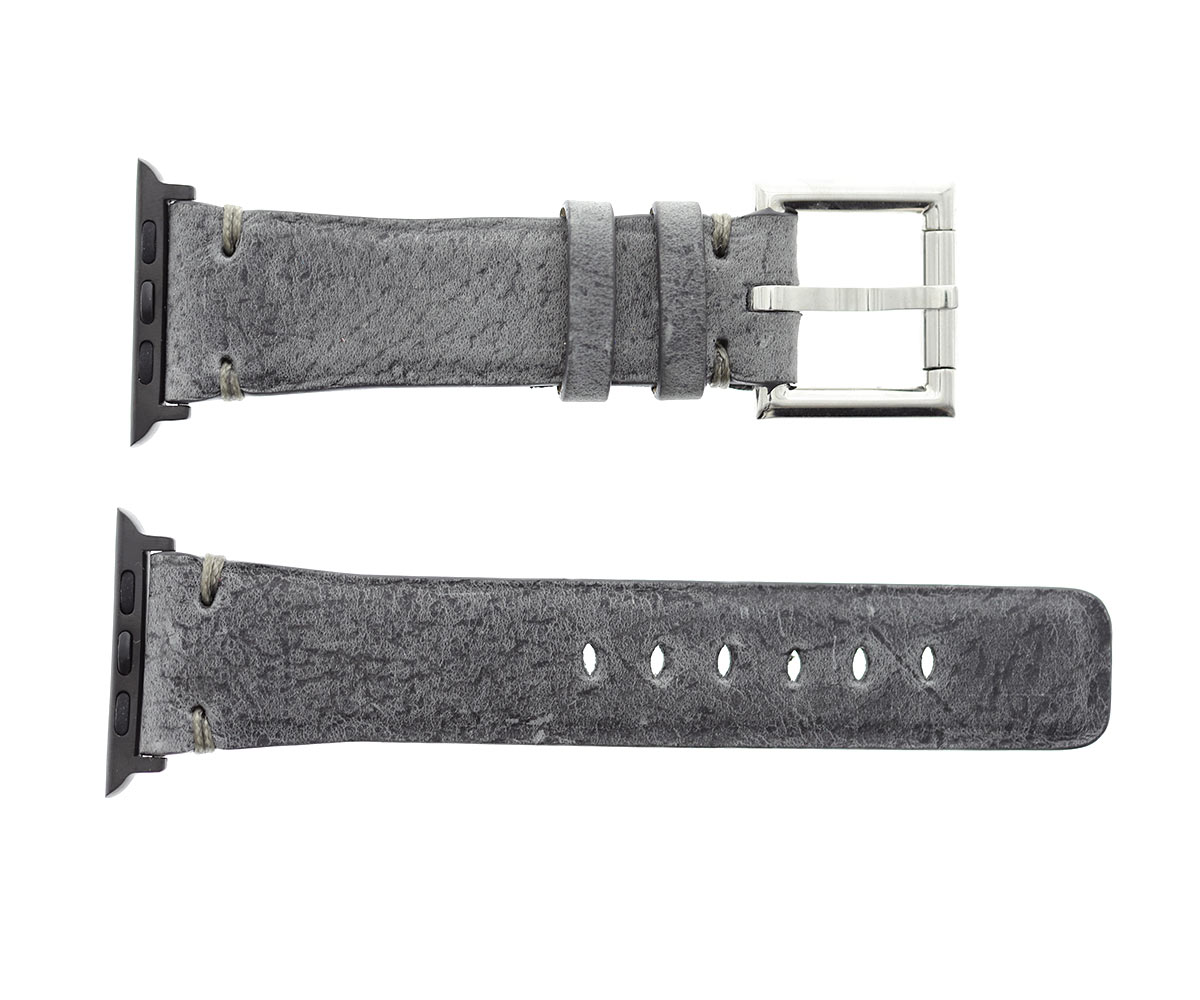 Blue Pale Mohawk Vintage Strap with Fixed buckle (Apple Watch All Series)