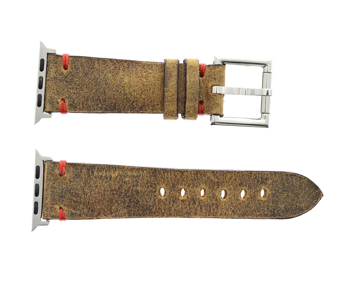 Brown Mohawk Vintage Strap with Fixed buckle (Apple Watch All Series)