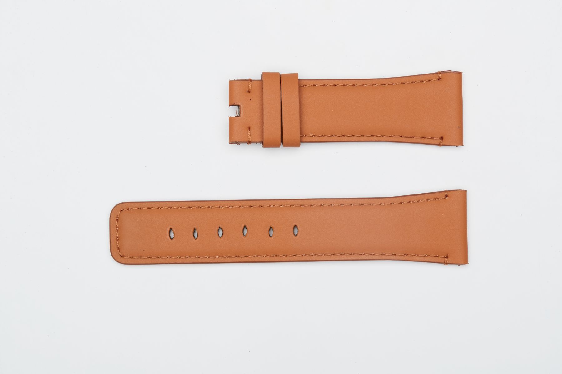 Cognac Brown Recycled Rubber Strap (Apple Watch All Series)