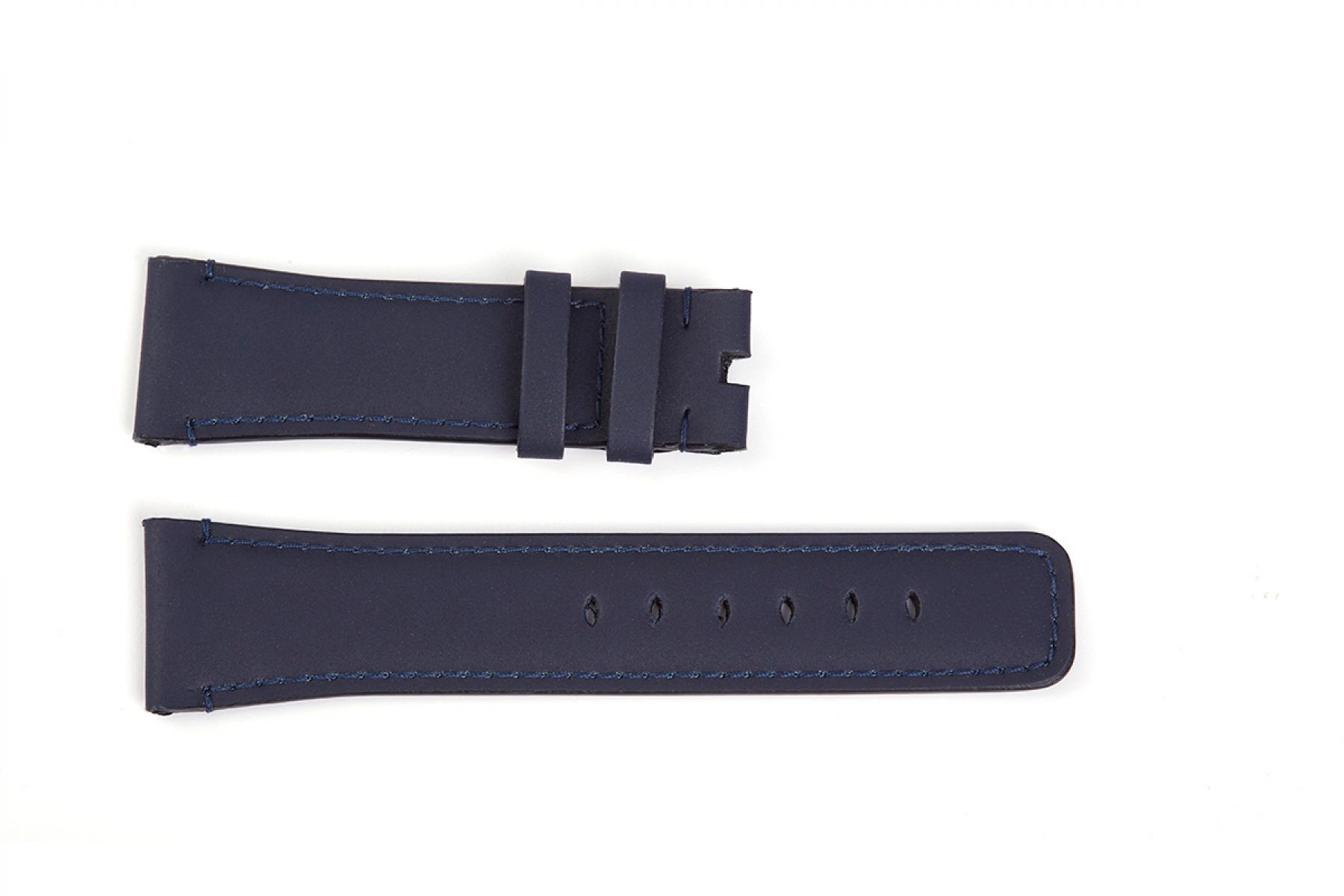 Navy Blue Recycled Rubber Strap (Apple Watch All Series), Blue Lining